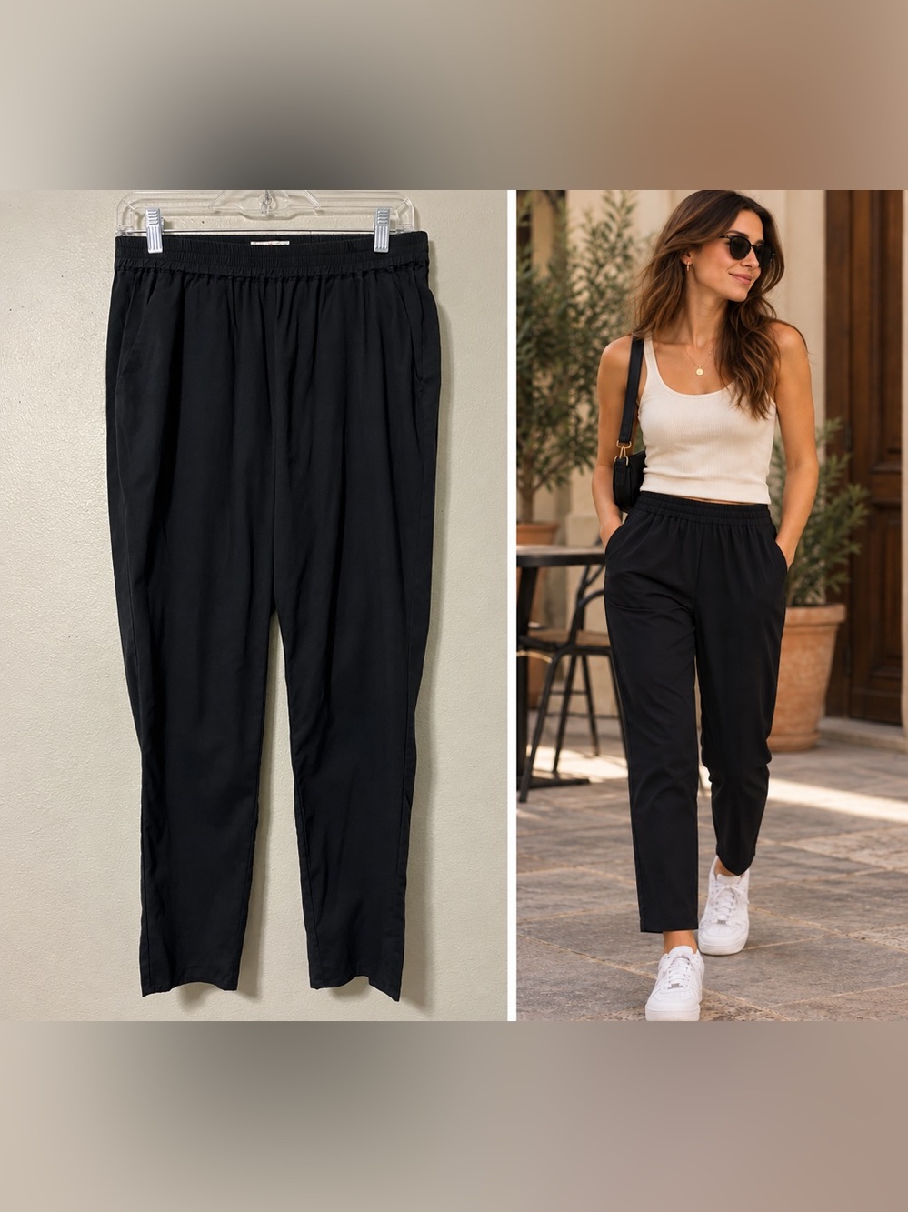Marine Layer Women Allison Pull On Ankle Pants S Lounge Casual Comfy Small